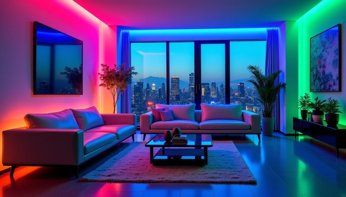 Transformez votre salon grâce aux astuces incontournables des éclairages LED néon décoratifs