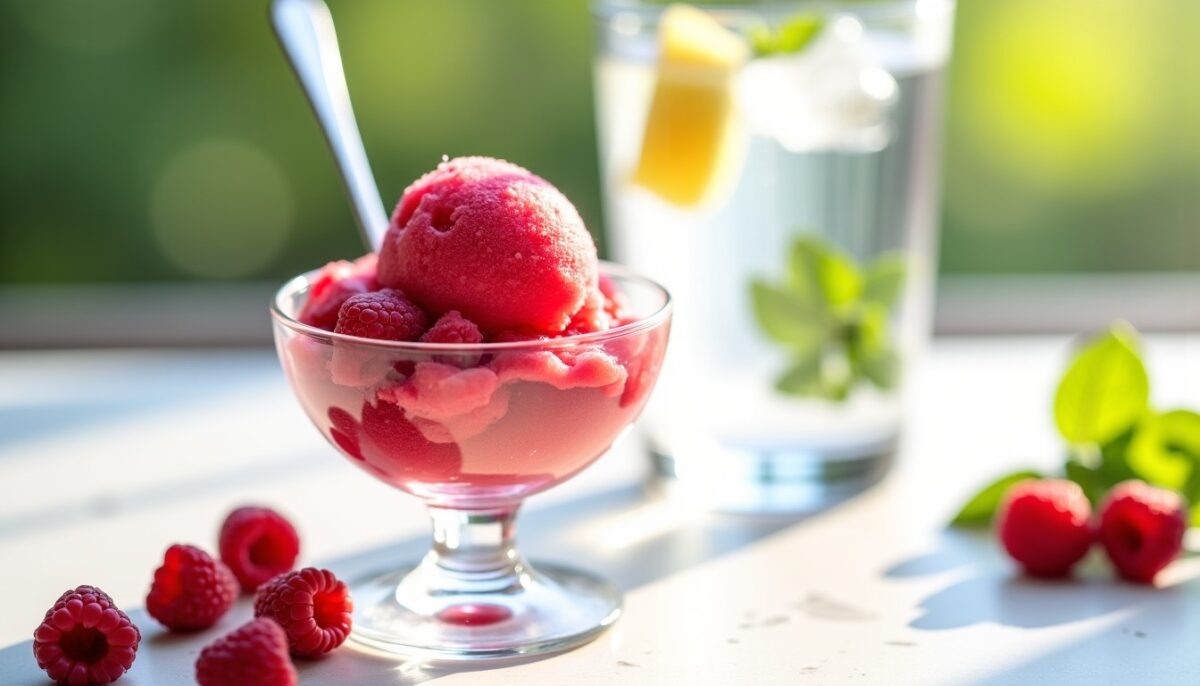 Découvrez la recette d&rsquo;un sorbet maison léger et rafraîchissant, totalement dénué de sucre ajouté